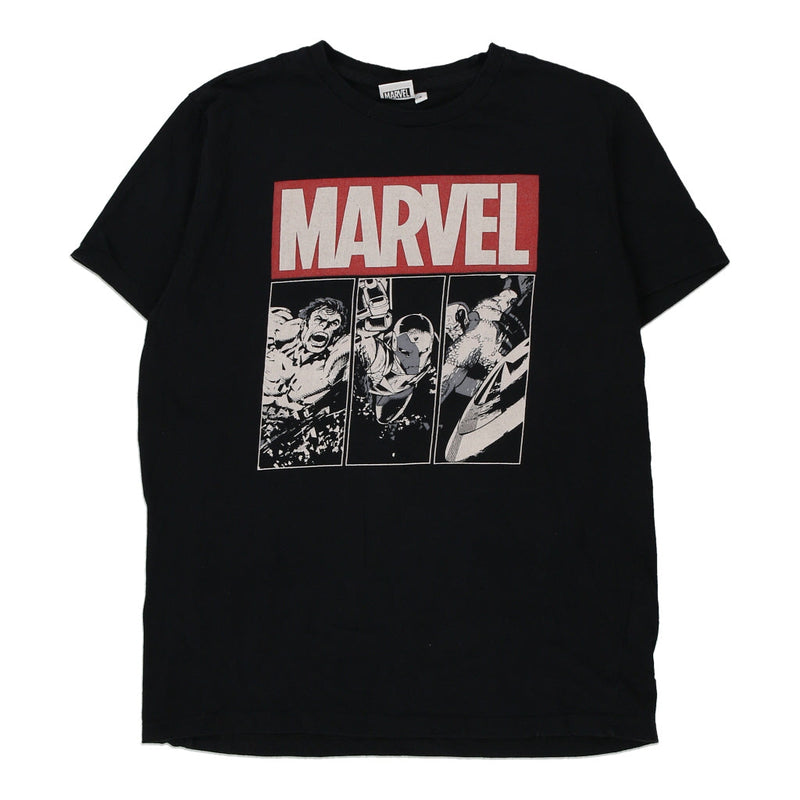 Marvel Graphic T-Shirt - Small Black Cotton