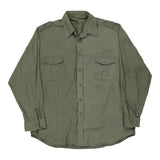 Vintage khaki Unbranded Shirt - mens x-large