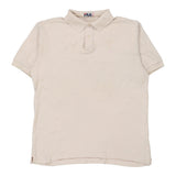 Vintage cream Fila Polo Shirt - mens xx-large