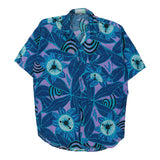Vintage blue Mavera Hawaiian Shirt - mens large
