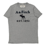 Vintage grey Abercrombie & Fitch T-Shirt - mens large