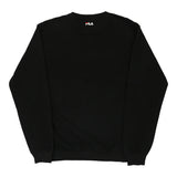 Vintage black Fila Sweatshirt - mens medium