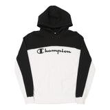 Age 15-16 Champion Spellout Hoodie - 2XL Block Colour Cotton Blend