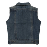 Vintage blue Jiasibo Denim Gilet - womens medium