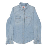 Vintage blue Levis Denim Shirt - womens x-small