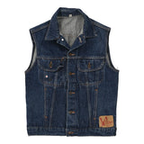 Vintage blue Biba Denim Gilet - womens medium