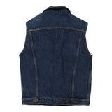 Vintage blue Biba Denim Gilet - womens medium