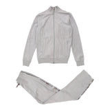 Vintage grey Velour Emporio Armani Full Tracksuit - womens x-small