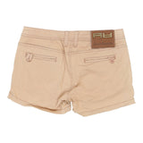 Vintage beige Artigli Denim Shorts - womens 30" waist