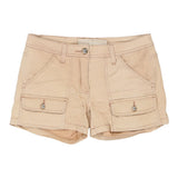 Vintage beige Artigli Denim Shorts - womens 30" waist