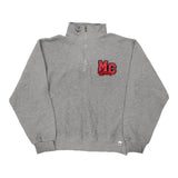 Russell Athletic 1/4 Zip - Medium Grey Cotton Blend