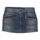 Vintage blue Gas Denim Skirt - womens 32" waist