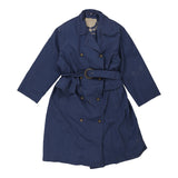 Vintage blue 1980's Bear's Bazaar Laura Biagiotti Trench Coat - womens medium