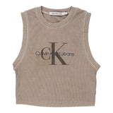 Vintage beige Calvin Klein Jeans Top - womens small