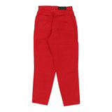 Vintage red Henry Cottons Trousers - womens 26" waist