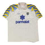 Vintage white Parma Puma Football Shirt - mens large