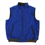 Vintage blue Chaps Ralph Lauren Gilet - mens x-large