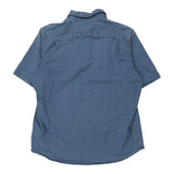 Vintage blue Wrangler Denim Shirt - mens x-large