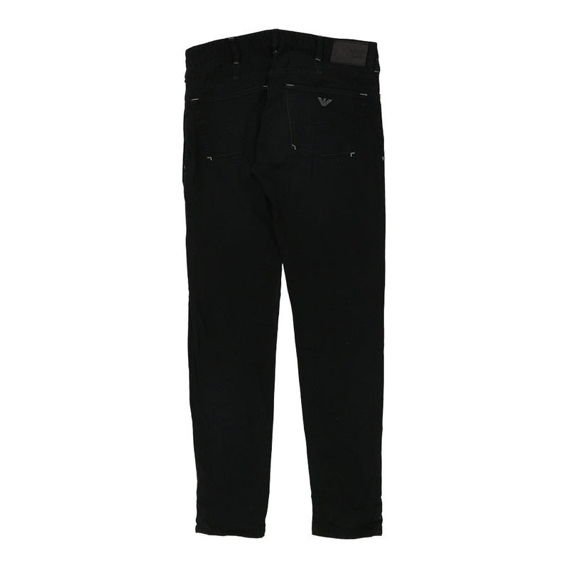 Vintage black Armani Jeans Trousers - mens 32" waist