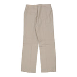Vintage beige Dupont Trousers - womens 32" waist