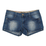 Vintage blue Miss Adsl Denim Shorts - womens 36" waist