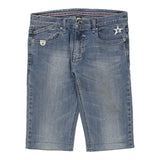 Vintage blue Hollywood Milano Denim Shorts - womens 28" waist