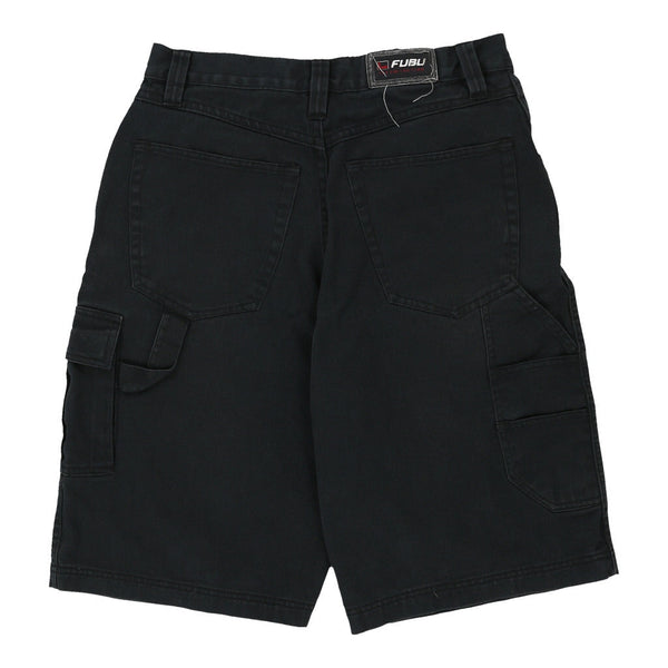 Fubu Shorts - 34W 13L Black Cotton