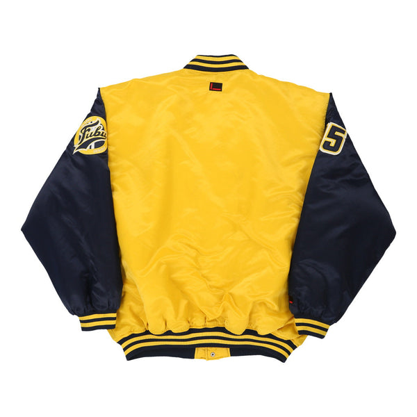 Vintage yellow Fubu Baseball Jacket - mens xx-large
