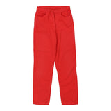 Vintage red Benetton Trousers - womens 30" waist