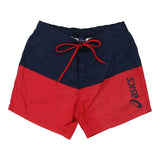 Vintage block colour Asics Sport Shorts - mens large
