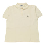 Vintage yellow Lacoste Polo Shirt - mens medium