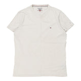 Vintage white Tommy Hilfiger Denim T-Shirt - mens large