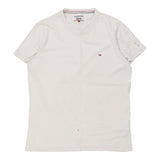 Vintage white Tommy Hilfiger Denim T-Shirt - mens large