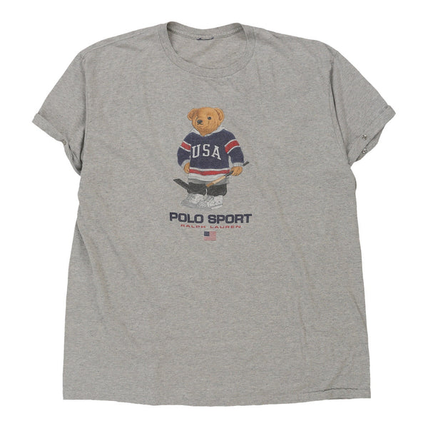 Polo Bear Polo Sport T-Shirt - XL Grey Cotton