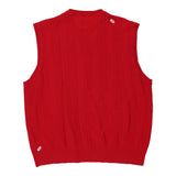 Vintage red Tommy Hilfiger Sweater Vest - mens x-large