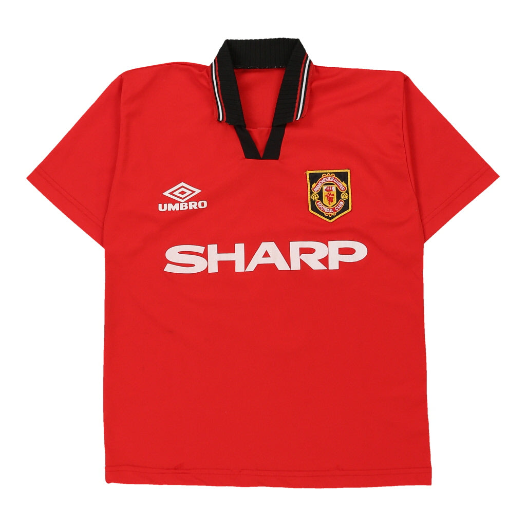 Vintage red Manchester United Replica Football Shirt - womens medium