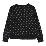 Champion Spellout Sweatshirt - Medium Black Cotton