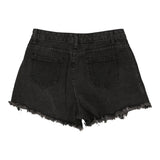 Vintage black Unbranded Denim Shorts - womens 30" waist