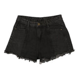 Vintage black Unbranded Denim Shorts - womens 30" waist