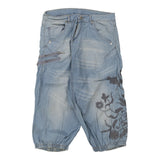 Vintage light wash Unbranded Denim Shorts - womens 36" waist