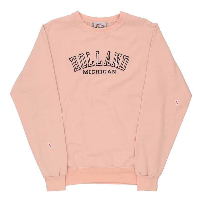 Holland, Michigan Destinations  Sweatshirt - Small Pink Cotton Blend