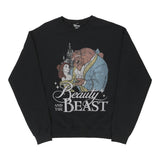 Beauty And The Beast Disney Graphic Sweatshirt - XL Black Cotton Blend