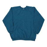 Just My Size Sweatshirt - XL Blue Cotton Blend