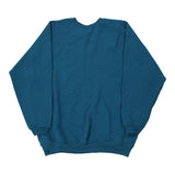 Just My Size Sweatshirt - XL Blue Cotton Blend