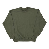 Unbranded Sweatshirt - Large Khaki Cotton Blend