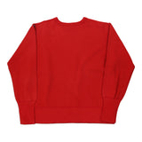 Calvin Klein Jeans Spellout Sweatshirt - Small Red Cotton