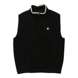 Vintage black Chaps Ralph Lauren Gilet - mens medium