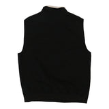 Vintage black Chaps Ralph Lauren Gilet - mens medium