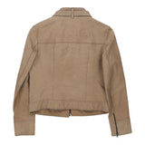 Vintage beige Vera Pelle Leather Jacket - womens medium