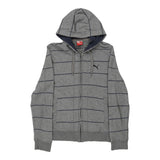 Vintage grey Puma Hoodie - mens small